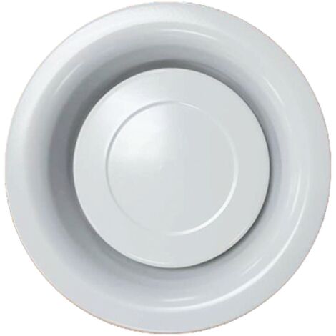 Unelvent – Bouche VMC métallique réglable 60 m3/h – Obturateur mobile D 80 mm – Débit jusqu'à 140 Pa – SKU 852602 (1/4)
