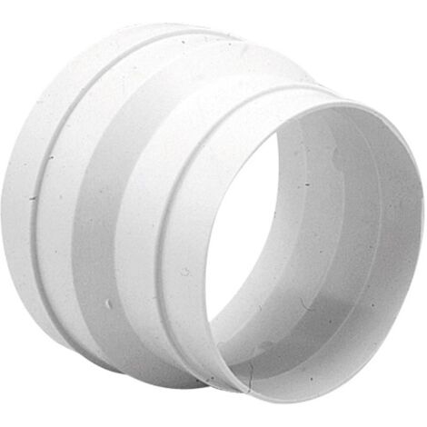 Unelvent – Réduction conique PVC male/male 150mm à 125mm – Connexion pour systèmes de ventilation – Adaptation facile et rapide