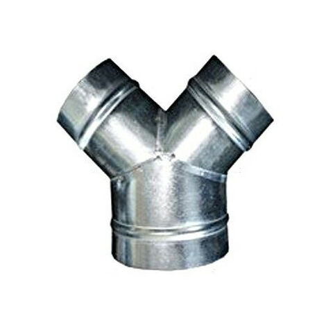 Culotte de dérivation galva diam 125/80-80 -  UNELVENT - 862016  Culotte de dérivation galva diam 125/80-80