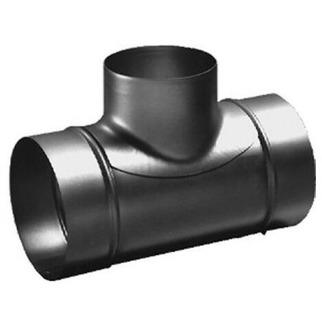 Té 90 degrés galva diam 200/100 - TE 200/100/90 UNELVENT - 864347  Diamètre 200 mm / 100 mm