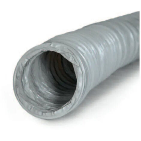 Axelair – Gaine VMC souple PVC gris – Diamètre 150 mm – Longueur 6 m – Pour ventilation en espaces confinés