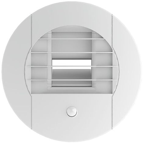 bouche de ventilation hygroréglable - 125 mm - 5-30m3/h - spéciale wc - a pile (1/3)