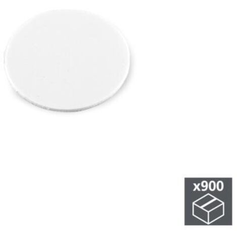 Lot de 900 bouchons à vis adhésifs diam. 20mm Plastique Blanc EMUCA 4026515 (1/6)
