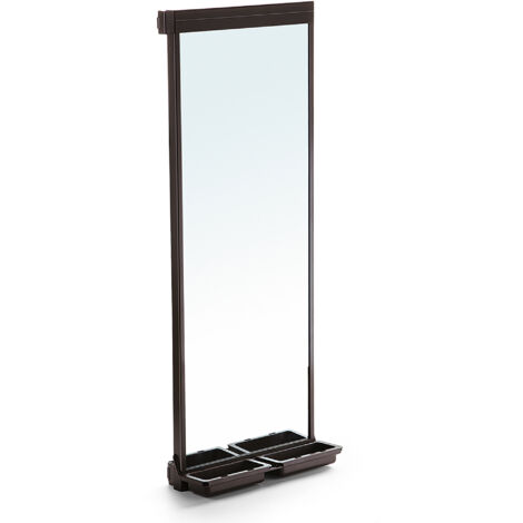 Miroir extractible pour intérieur d'armoire 440, couleur Moka (1/5)
