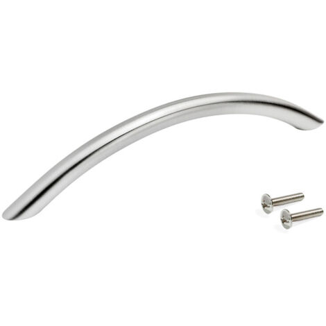 Lot de 20 poignées pour meubles Port L228mm entraxe 192mm Acier Nickel satiné EMUCA 9164751 (1/7)