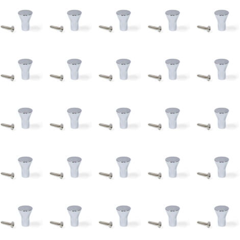 Lot de 25 boutons pour meubles Tucson diam. 16mm Zamak Chromé EMUCA 9165011 (1/4)