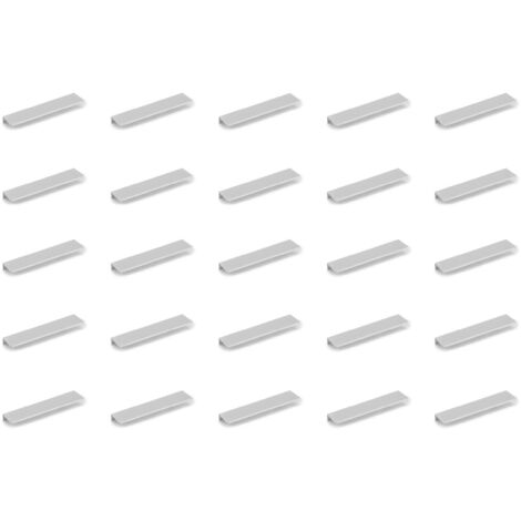 Lot de 25 poignées pour meubles Setubal L198mm entraxe 128mm Aluminium Anodisé mat EMUCA 9166162 (1/5)