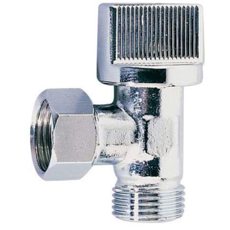 Robinet de WC équerre 1/4 de tour 3/8 chromé – Filetage plomberie – 5652 – Porquet