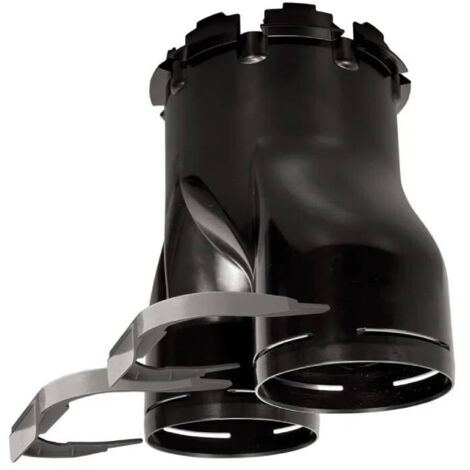 Réduction conique en plastique, raccordement D 90/125 mm S&P (UNELVENT) 865053 (1/2)