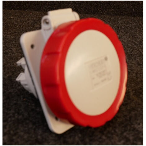 SOCLE PRISE 10°HP IP67 3P+N+T 16A 400V 6 GEWISS GW62232FH (1/2)