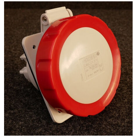 SOCLE PRISE 10°HP IP67 3P+N+T 32A 400V 6 GEWISS GW62243FH