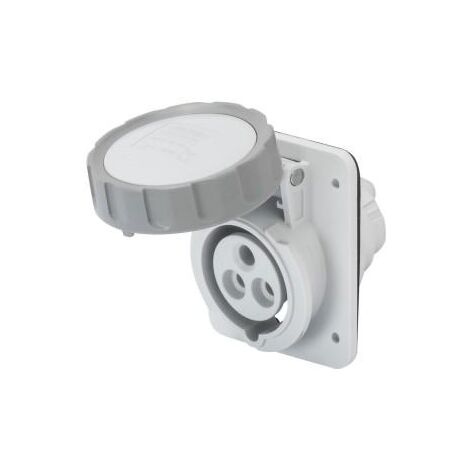 Presa Fissa Da Incasso Industriale 10HP IP67 2P+T 32A 230V 6H - GW62238H
