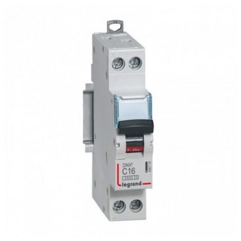 Legrand – Disjoncteur unipolaire 16A 6kA courbe C – Arrivée haute et sortie basse par bornes à vis – 1 module pour peigne HX³ optimisé