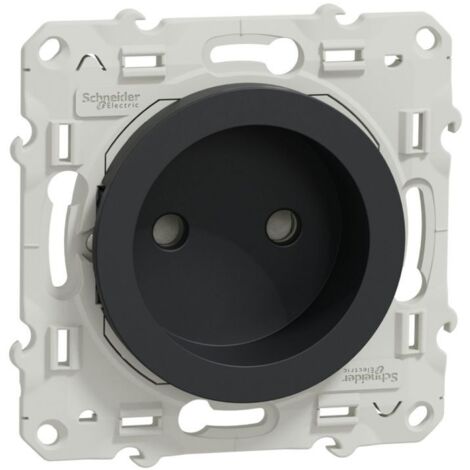 ODACE PRISE DE COURANT 2P ANTHRACITE A VIS CONNEXION RAPIDE SCHNEIDER S540033