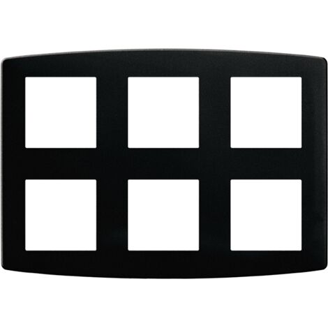 Plaque de finition polycarbonate - 2x3 postes - ESPRIT Couleur Anthracite