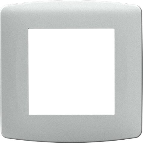 Plaque de finition polycarbonate - 1 poste - ESPRIT Couleur Silver