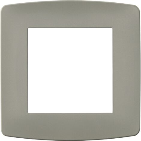Plaque de finition polycarbonate - 1 poste - ESPRIT Couleur Taupe