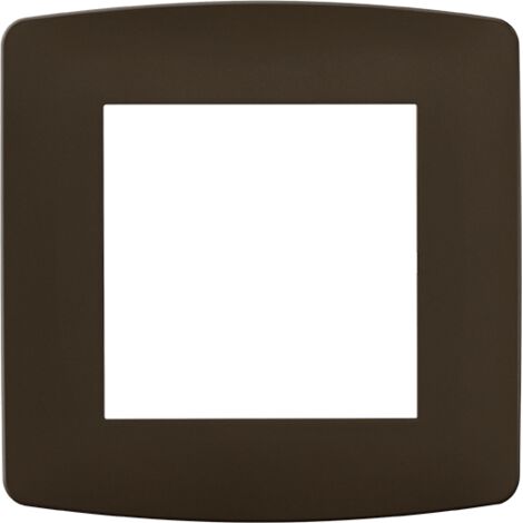 Plaque de finition polycarbonate - 1 poste - ESPRIT Couleur Chocolat