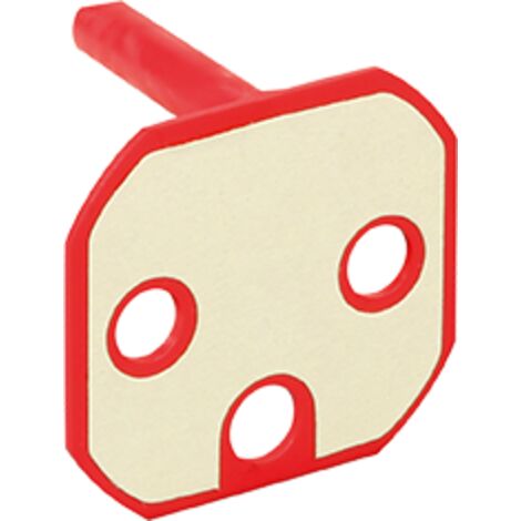Eur Ohm – Détrompeur rouge pour prise 2P+T – Bobine à manque de tension pour tableau électrique – Vendu à l'unité (1/3)
