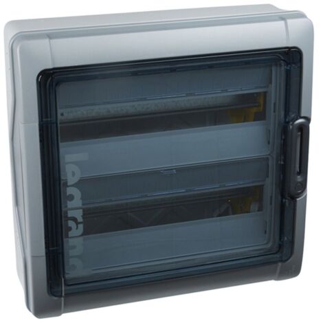 Coffret étanche Plexo³ pour photovoltaïque à équiper 2 rangées de 18 modules 1000V LEGRAND 414036