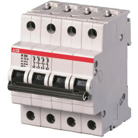 Disj. magnétique Seul (M204) 4P 15KA 32A (4Modules) 2CDA284799R0321 ABB 358416 (1/2)