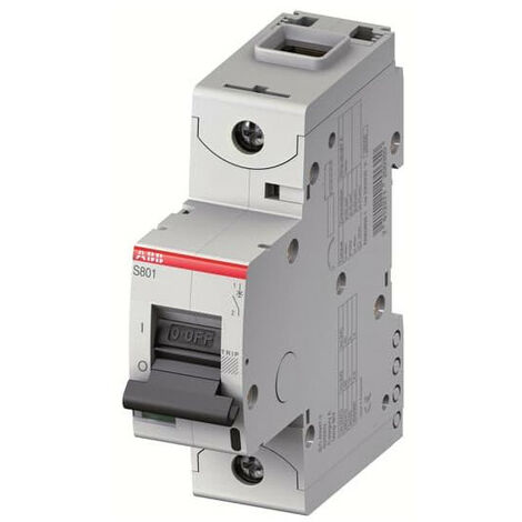 Disjoncteur S801C 1P 125A Courbe C Raccordement à vis - 25KA (1.5Module) 2CCS881001R0844 ABB 744147