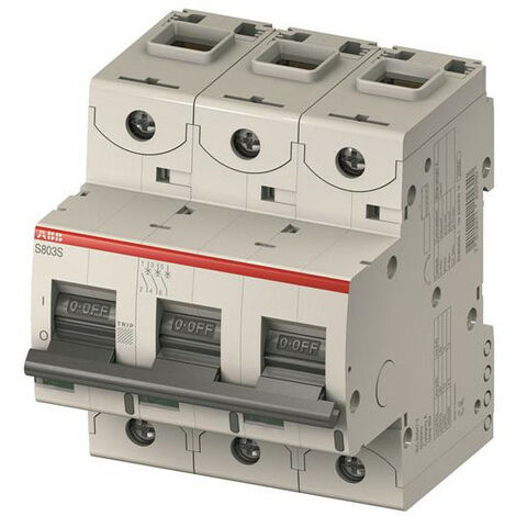 Disjoncteur S803C 3P 10A Courbe C Raccordement à vis - 25KA (4.5Modules) 2CCS883001R0104 ABB 744336 (1/2)