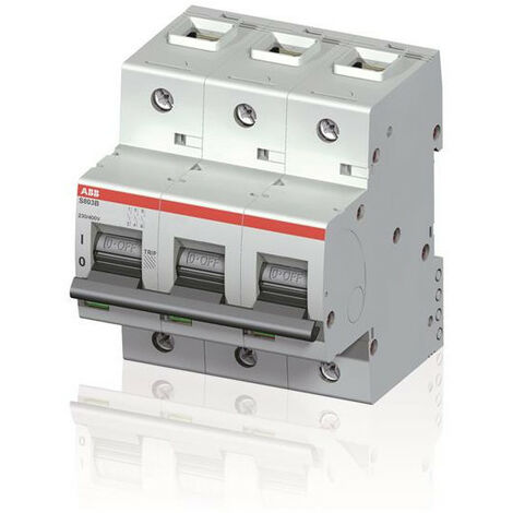 Disjoncteur S803B 3P 125A Courbe B Raccordement à vis - 16KA (4.5Modules) 2CCS813001R0845 ABB 745322 (1/2)
