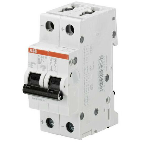 Disjoncteur DC (S202MUC) 2P 10KA 440VDC C-8A 2CDS272061R0084 ABB 381218 (1/2)