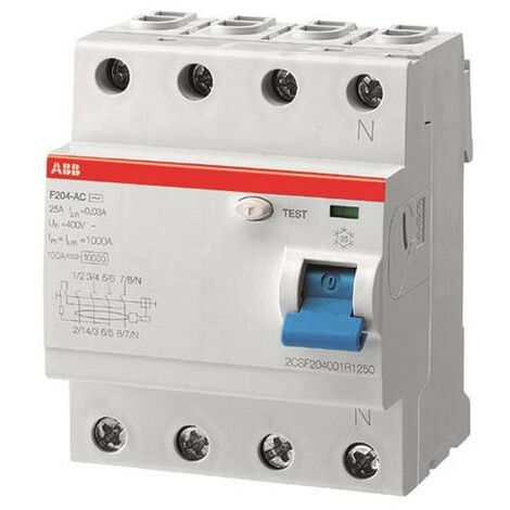 ABB Interrupteur différentiel type A multicolore 40A 300mA (1/4)