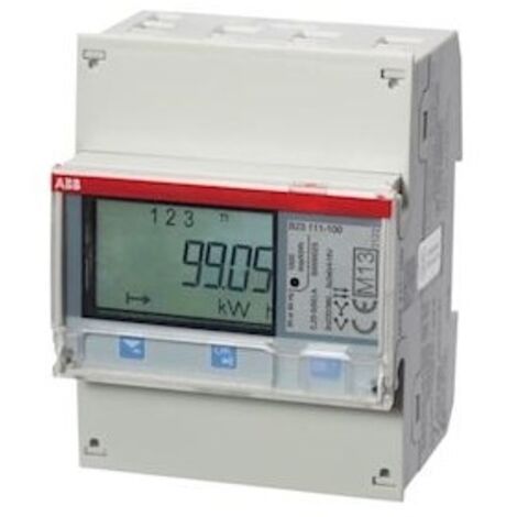 Compteur B23 Triphase Mesure Directe 65A Steel Mid (1/2)