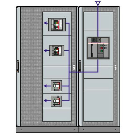 Plastron plein H 500mm L 400mm (x1) 1STQ007472A0000 ABB PPFB5004 (1/2)