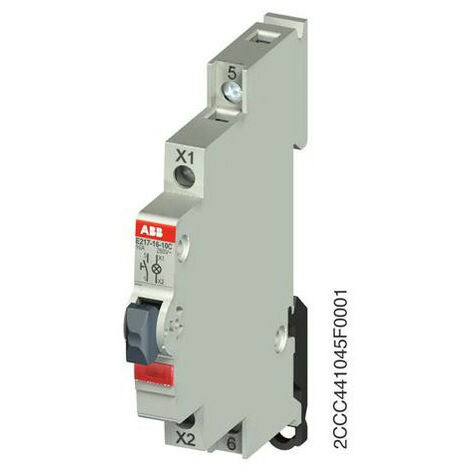 Bouton Poussoir lumineux 1O Rouge 115-250V AC E217-16-01C 2CCA703251R0001 ABB 703251 (1/2)
