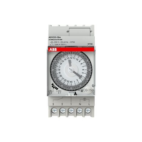 Horloge Journalière AD1CO 15 minutes 2CSM222421R1000 ABB T222421