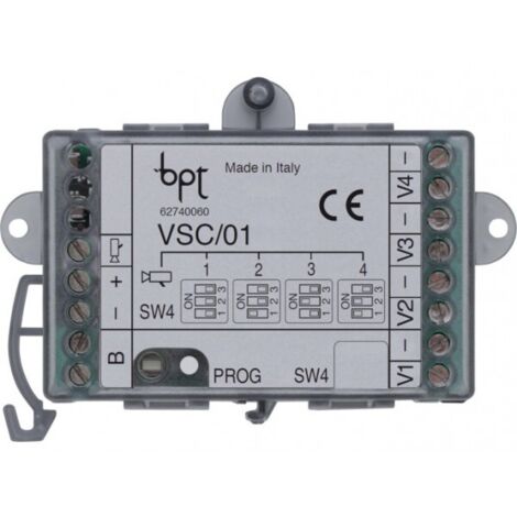 VSC/01- Module de branchement caméra analogique sur BUS vidéo (4 caméras par module) CAME 62740060 (1/2)