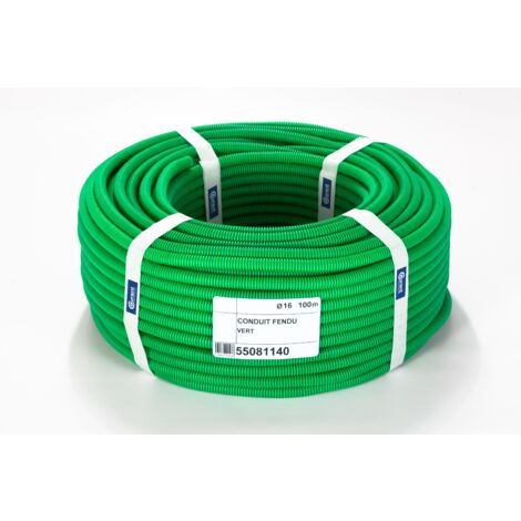 Gaine Flexzip Verte D.16mm/100M 3422 avant coupe COURANT 55081140