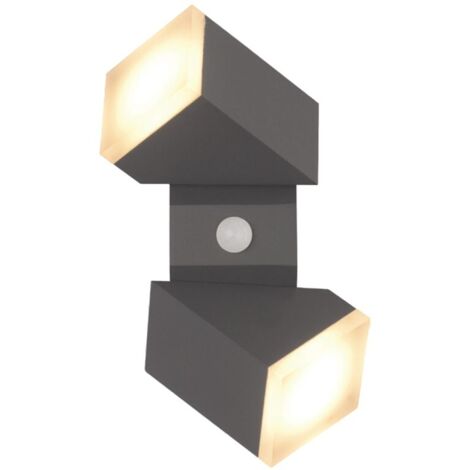 Applique Murale LED 13W 770lm Détecteur 3000K Gris IP54 (1/7)