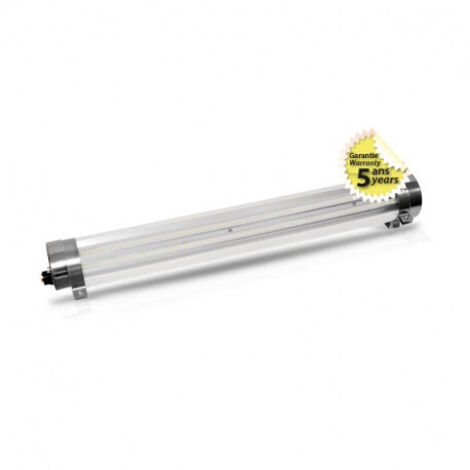 Vision-El – Tubulaire LED étanche IP67 IK10 1200x80mm – 4000K blanc neutre – 40W pour chantiers humides et extérieurs – Flux lumineux élevé