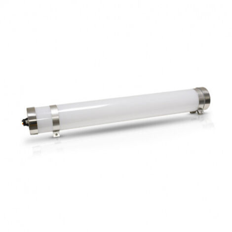 Tubulaires LED étanches IP67 IK10 TUBA 1200x80mm - 3000K Blanc chaud - OPAL - 40W (1/5)