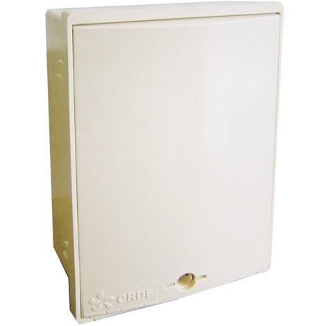 Michaud – Coffret de branchement individuel CIBE MONO 2x60A – Monophasé – Polyester armé de fibres de verre – Accès cadenassable