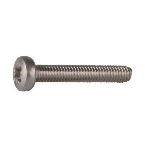 Vis métaux Inox tête cylindrique 4x20 - boîte de 200 (1/2)