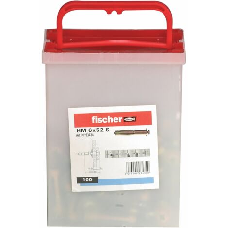 Cheville métallique pour cloison creuse avec vis HM 5x37S (par 100) FISCHER 93431