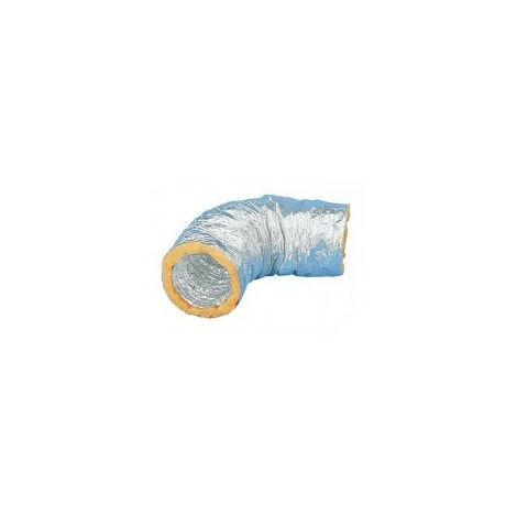 Gaine souple alu isolation thermique - GSI 80/10M S&P UNELVENT - 823615  Diamètre 80 mm - long. 10m - ép. 25mm