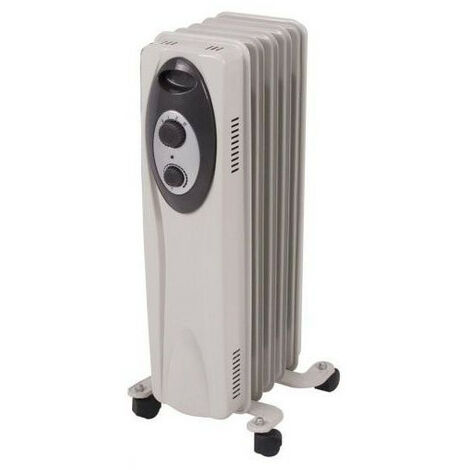 Radiateur à bain d'huile, puissance 2500 W, superficie de chauffe 14 m2 classe I S&P (UNELVENT) 673998 (1/2)