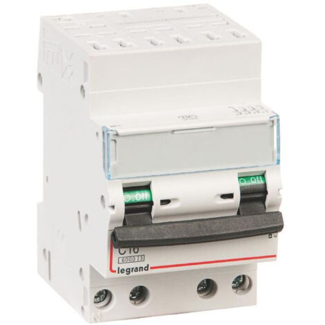 disjoncteur 32a 10ka courbe c tétrapolaire legrand dx3 auto / vis - 3 modules