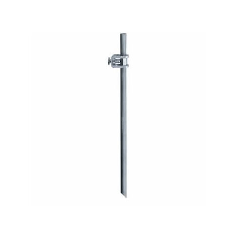 Eur Ohm – Piquet de terre cruciforme galvanisé 1m – Bride de forte tenue au couple – Norme EN ISO 1461 – Résistance 70 daN/mm2