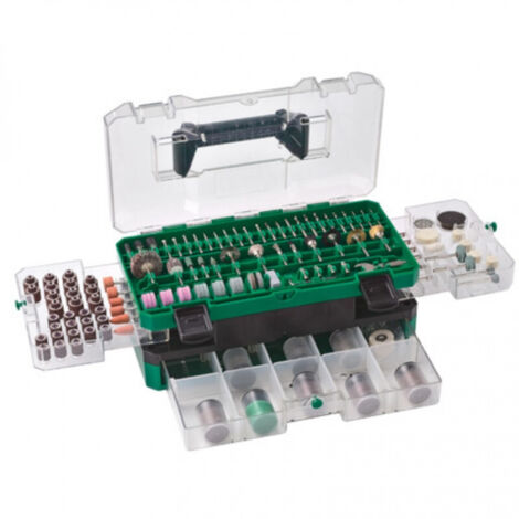 Hitachi – Coffret d'accessoires pour meuleuse 389 pcs – 42 bandes abrasives, 10 meules diamantées, 80 disques à tronçonner – 753949