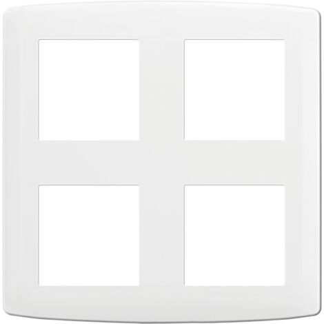 Plaque de finition polycarbonate - 2x2 postes - ESPRIT Blanc