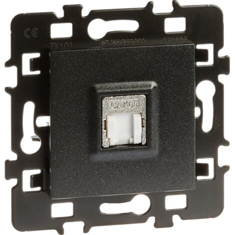 Prise RJ45 Cat 6A STP Grade 3 anthracite EUR'OHM 61979