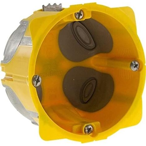 Legrand – Boîte d'encastrement étanche monoposte 67mm – 2 modules – profondeur 50mm – Pour chantiers humides et espaces confinés